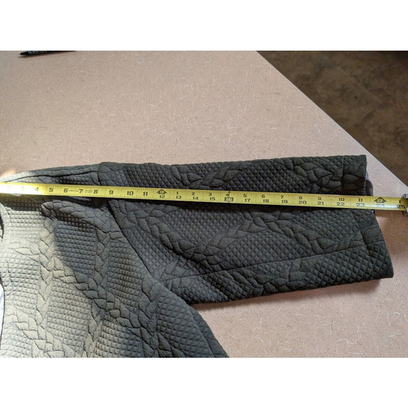 Mazel Olive Green Quilted Lined Button Up Jacket One Size - Picture 10 of 10